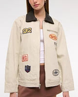 Patchwork Denim Workwear Jacket