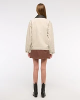 Patchwork Denim Workwear Jacket