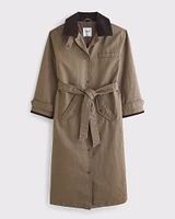 Long Waxed Barn Coat