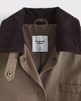 Long Waxed Barn Coat