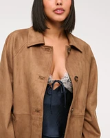 Classic Vegan Suede Jacket