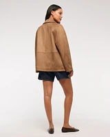 Classic Vegan Suede Jacket