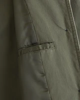 Removable Collar Waxed Mac Coat