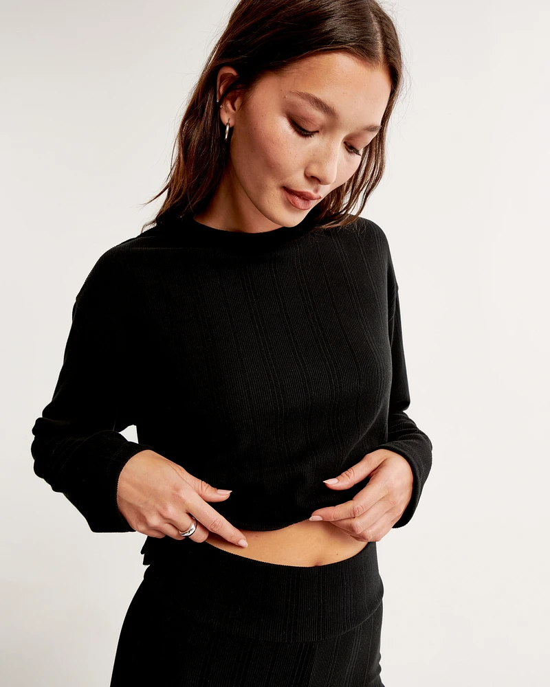 Cozy Rib Long-Sleeve Sleep Top