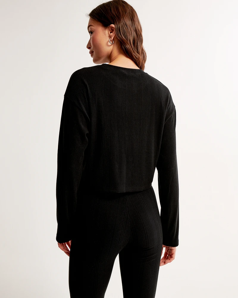 Cozy Rib Long-Sleeve Sleep Top