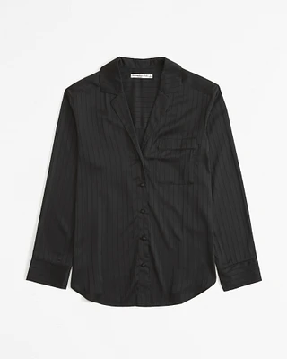 Satin Jacquard Sleep Shirt