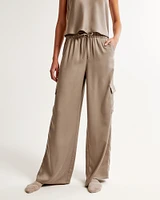 Lounge Satin Wide Leg Pant