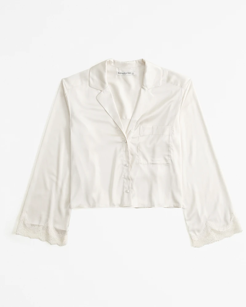 Lace and Satin Sleep Shirt
