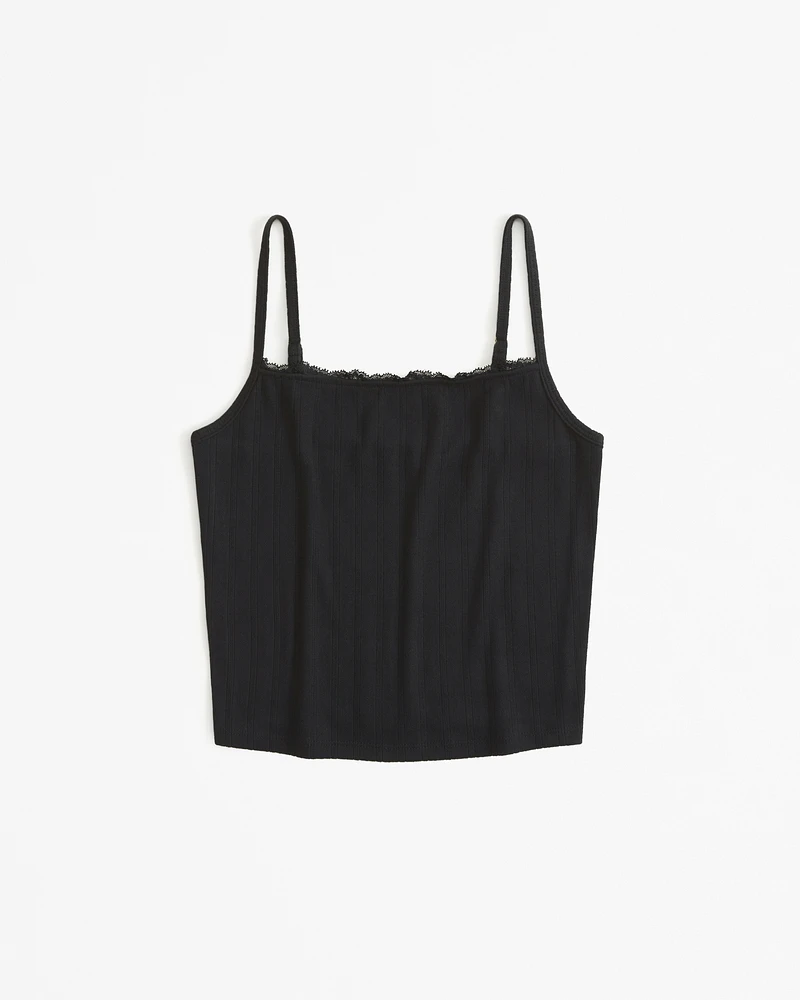 Lounge Pointelle Tank