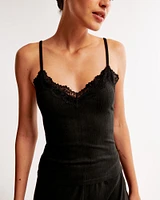 Lace and Pointelle Cami