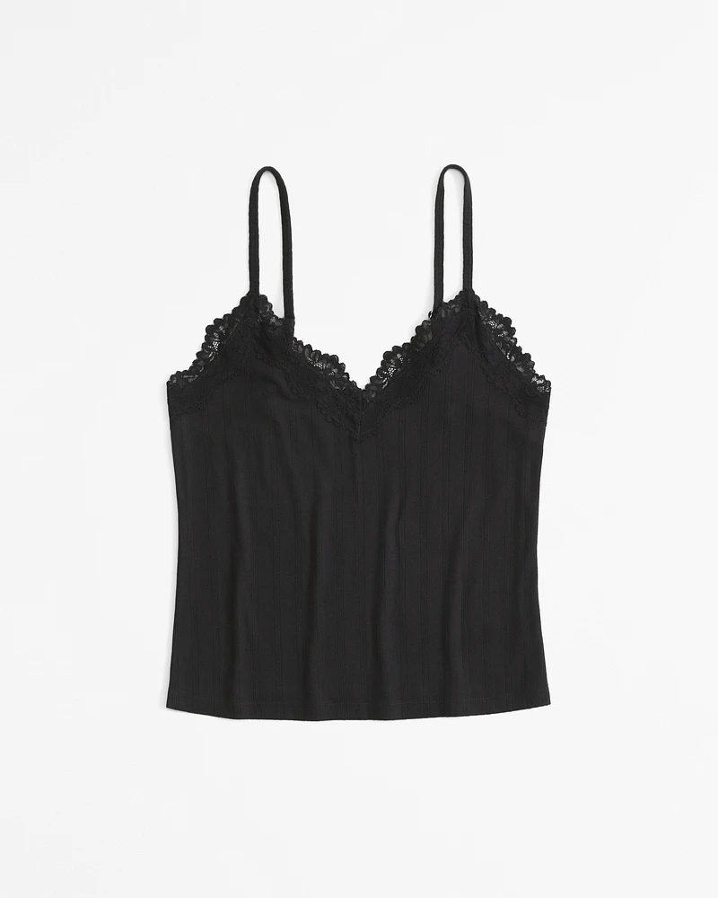 Lace and Pointelle Cami