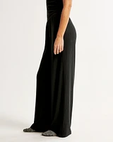 Pointelle Wide Leg Pant