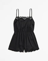 Lace and Satin Romper