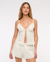 Cutwork Sleep Short