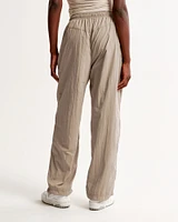 Crinkle Nylon Track Pant