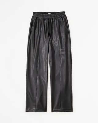 Classic Vegan Leather Straight Leg Pant