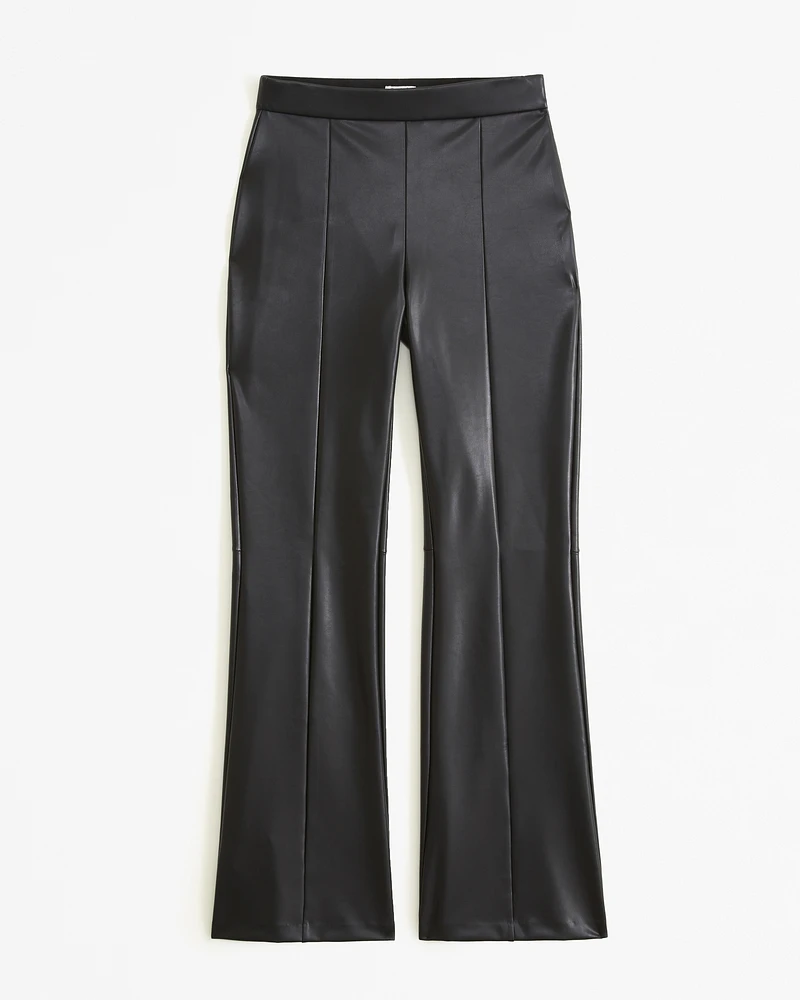 Vegan Leather Flare Pant