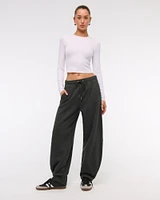 Mid Rise Barrel Sweatpant