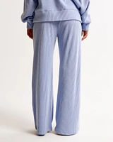 Brushed Rib Wide Leg Sweatpant