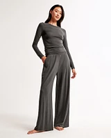 Cozy Lounge Knit Wide Leg Sweatpant