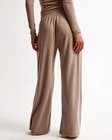 Lounge Cotton-Modal Wide Leg Pant