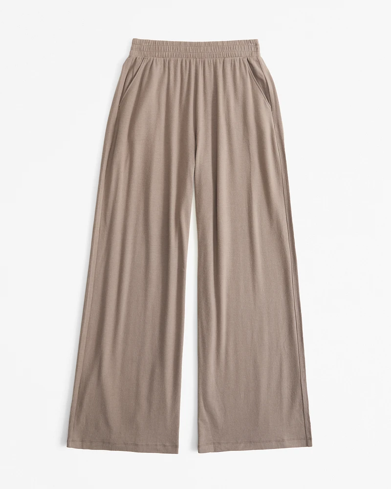 Lounge Cotton-Modal Wide Leg Pant