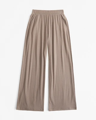 Lounge Cotton-Modal Wide Leg Pant