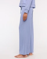 Lounge Rib Mid Rise Wide Leg Sweatpant