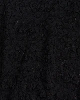 High Rise Knit Lace Pant