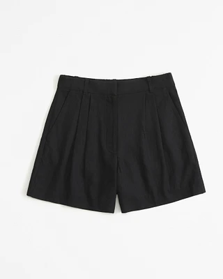 A&F Sloane Tailored Linen-Blend Short