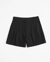 A&F Sloane Tailored Linen-Blend Short