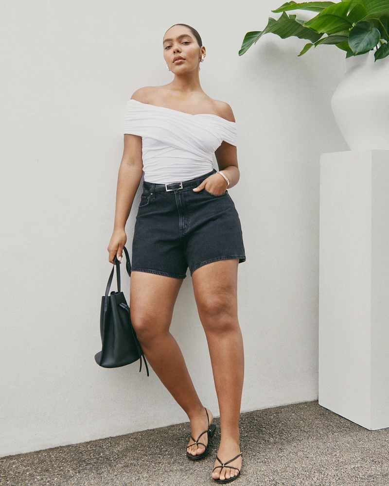 Curve Love High Rise Dad Short