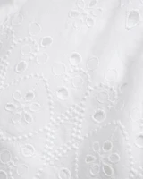 Schiffli Embroidered Pull-On Short