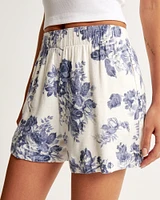 Linen-Blend Pull-On Short