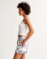 Linen-Blend Pull-On Short