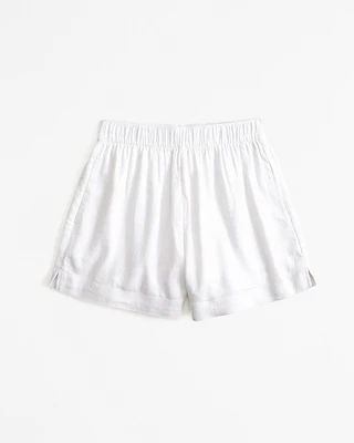 Linen-Blend Pull-On Short