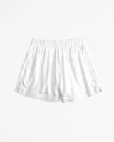 Linen-Blend Pull-On Short