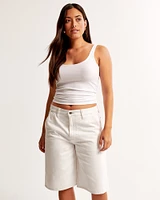 Curve Love Mid Rise Slouchy Short