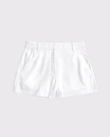 A&F Sloane Tailored Linen-Blend Short