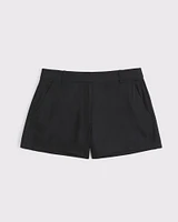 Curve Love A&F Sloane Tailored Linen-Blend Short