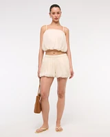 Mid Rise Bubble Hem Short