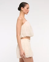 Mid Rise Bubble Hem Short