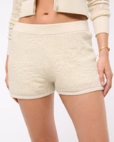 Mid Rise Open-Stitch Micro Short