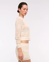 Mid Rise Open-Stitch Micro Short