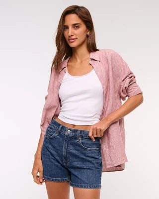 High Rise 4" Mom Short