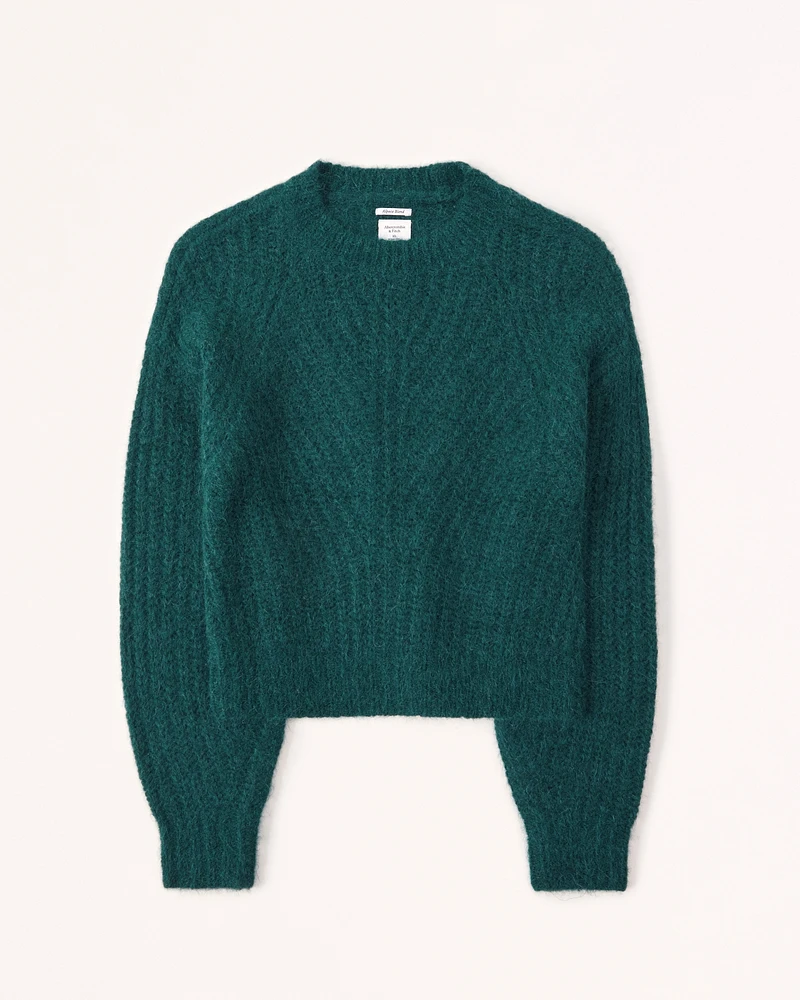 Alpaca-Blend Crew Sweater