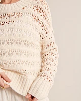 Crochet-Style Wedge Sweater