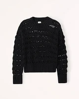Crochet-Style Wedge Sweater