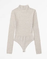 Merino Wool-Blend Pointelle Bodysuit