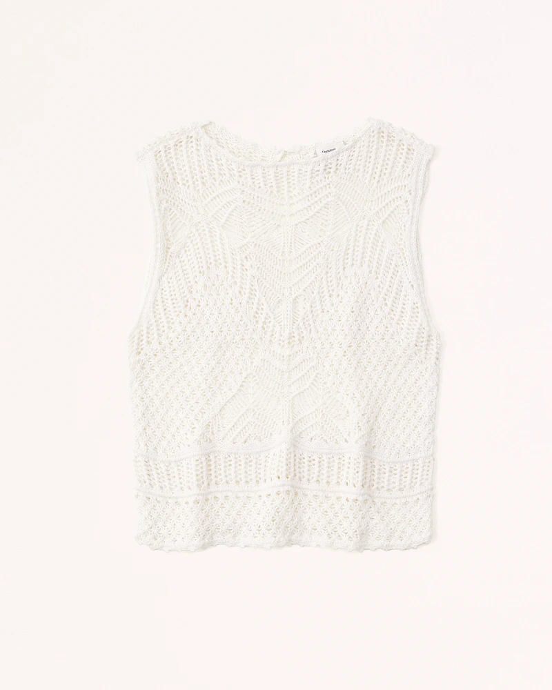 Macrame-Inspired Crew Tank